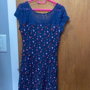 Abercrombie kids navy blue sleeveless summer dress